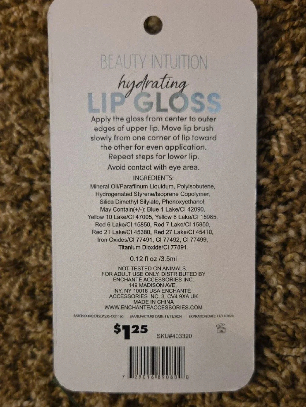 Hydrating Lip Gloss – Red